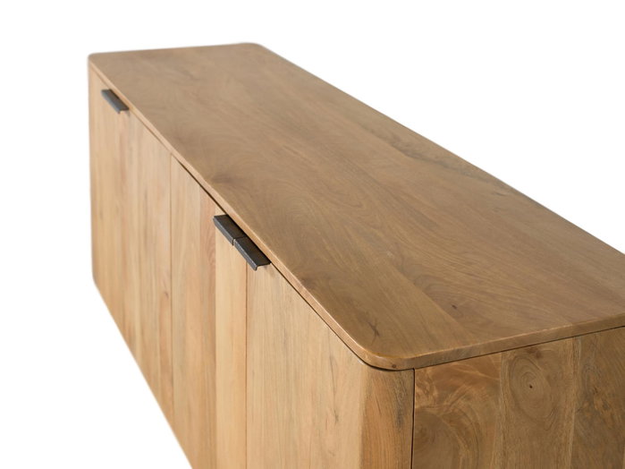 GINER Y COLOMER Buffet en bois de manguier naturel avec 4 portes